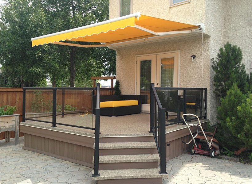 MacDonald Awnings Deck Railing Glass Railing Winnipeg